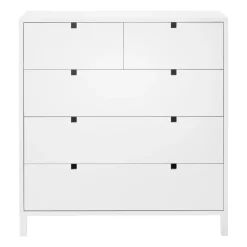 1898 Square dresser 2+3 drawers, White Best