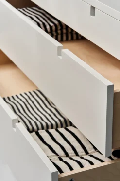 1898 Square dresser 5 drawers, White