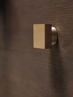 Ferm Living Square hook large, Brass Gold-coloured Outlet