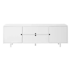 1898 Square media bench, White Sale
