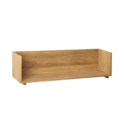Kristina Dam Studio Stack wall shelf, Oak, consoles in dark oiled walnut Beige Clearance
