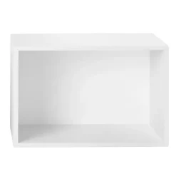 Muuto Stacked 2.0 shelving with back plate, large, White Hot