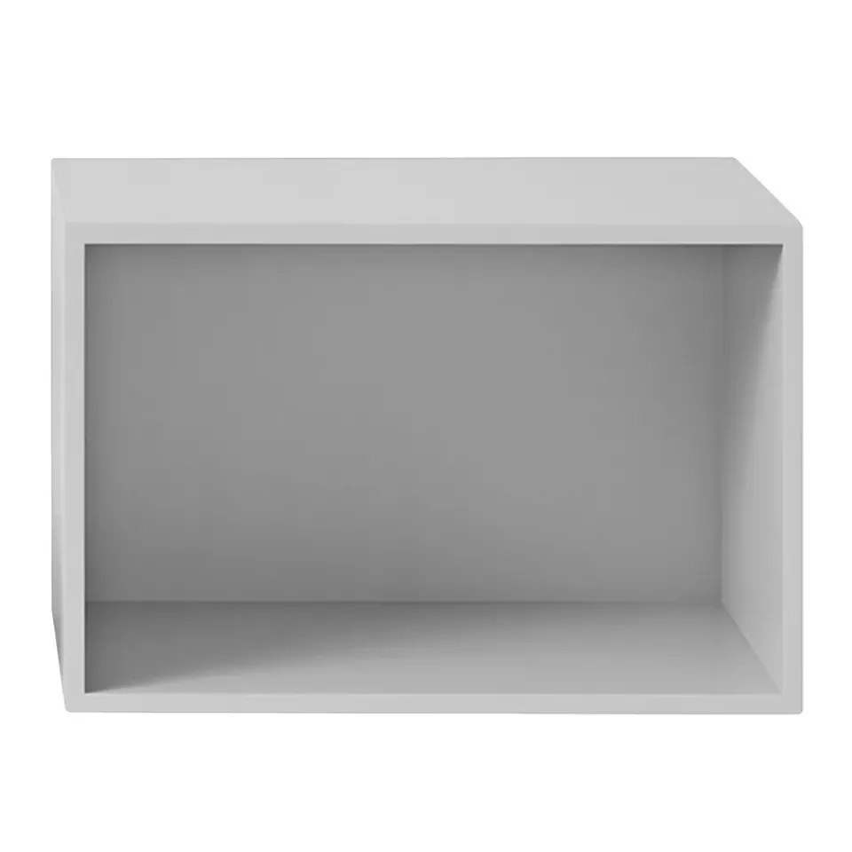 Muuto Stacked 2.0 shelving with back plate, large, light Grey Clearance