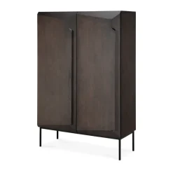 Ethnicraft Stairs cabinet, lacquered oak-2 doors, 100x150 cm Brown Best
