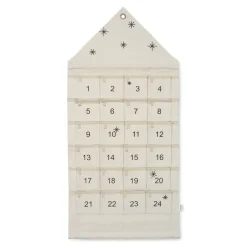 Ferm Living Star Christmas calendar hus 100 cm, Sand Beige Clearance