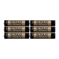 Star Trading Battery 6-pack, AAA BeigeGold-coloured Outlet