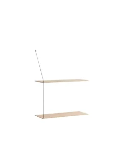 Woud Stedge shelf 60 cm, White pigmented oak Beige New