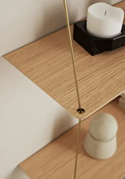 Woud Stedge wall shelf 80 cm, Oak Beige Discount