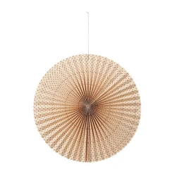 Broste Copenhagen Stella rosette advent star L Ø60 cm, Natural-forest green Beige Discount