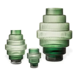 POLSPOTTEN Steps vase L 50 cm, Dark Green Online