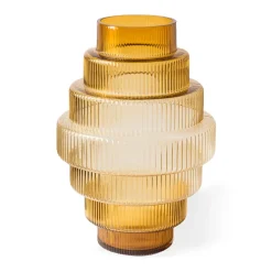 POLSPOTTEN Steps vase L 50 cm, Ochre YellowOrange Discount