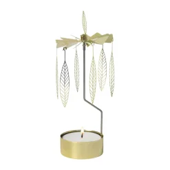 Pluto Design Stig L Salix rotary candle medium, Gold Gold-coloured Outlet