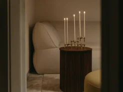 STOFF antique candles by ester & erik large 4-pack, Off- White