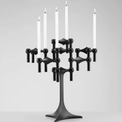 STOFF Nagel candle stand, Black New