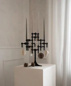 STOFF Nagel candle stand, Black New