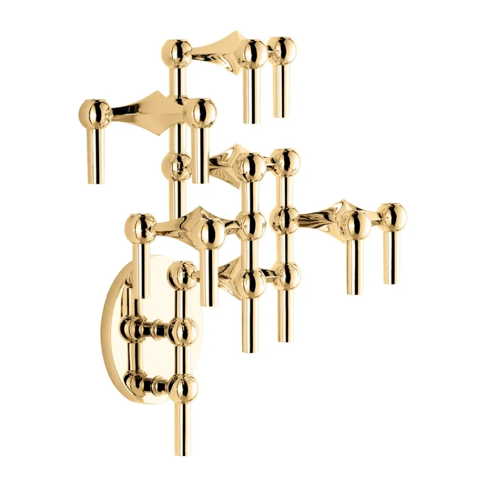 STOFF Nagel candle sticks wall, Brass Gold-coloured Clearance