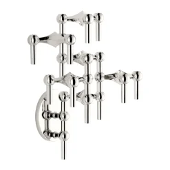 STOFF Nagel candle sticks wall, Chrome Silver-coloured Best
