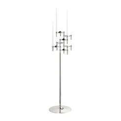 STOFF Nagel floor candle sticks 70 cm, Chrome Silver-coloured Best