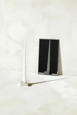STOFF Nagel reflect candle holder large 3.2 cm, Chrome Silver-coloured Discount