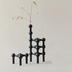STOFF Nagel vase, Black Best