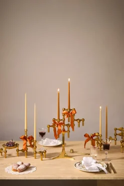 STOFF tapered candle by ester & erik 6-pack, amber Orange Best