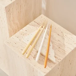 STOFF tapered candle by ester & erik 6-pack, Ginger Brown New