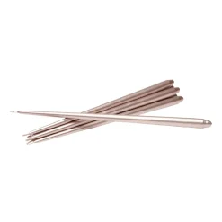 STOFF tapered candle by ester & erik 6-pack, Champagne BeigeGold-coloured Hot