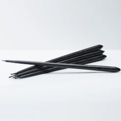 STOFF tapered candle by ester & erik 6-pack, Black Clearance