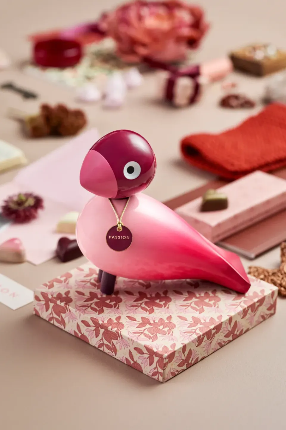 Kay Bojesen Denmark Story bird, Passion Pink Sale