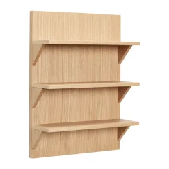 Hübsch Straight shelf, Oak Beige Clearance