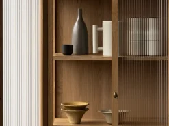 Audo Copenhagen Strandgade vase 25 cm, Ceramic fern Beige New