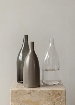 Audo Copenhagen Strandgade vase 25 cm, Ceramic fern Beige New