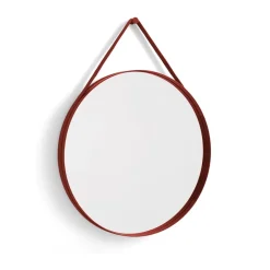 HAY Strap Mirror Ø70 cm, Red