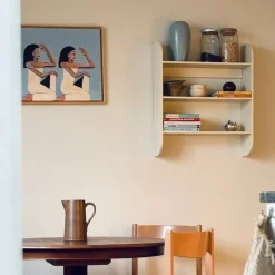 TÔNN furniture Strapats wall shelf 62x73,6 cm, Off- White Sale