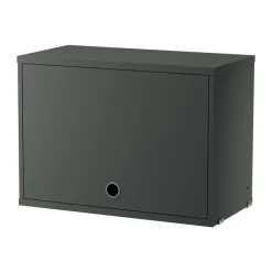 String cabinet with flip door, Dark , 58x30 cm Grey Sale