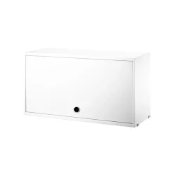 String cabinet with flip door, , 78x30 cm White Clearance
