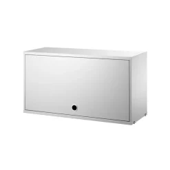 String cabinet with flip door, , 78x30 cm Grey Clearance