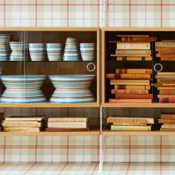 String display cabinet, Ash stain, 78x30 cm Black Sale