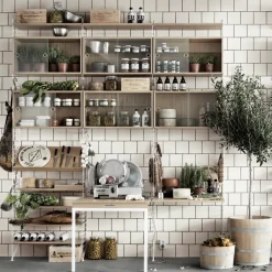 String display cabinet, Ash, 78x30 cm Beige Sale