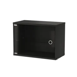 String display cabinet, stained ash, 58x30 cm Black Sale