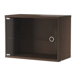 String display cabinet, Dark oak, 58x30 cm Brown Hot