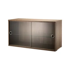 String display cabinet, Walnut, 78x30 cm Brown Discount