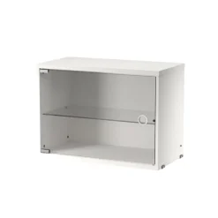 String display cabinet, , 58x30 cm White Best