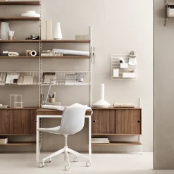 String floor panels, , 200x30 cm, 2-pack White Best