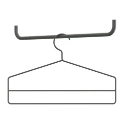 String hangers 4-pack, Dark Grey New