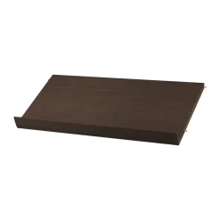 String magazine shelf wood, Dark oak, 78x30 cm Brown New