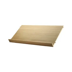 String magazine shelf wood, Oak, 78x30 cm Beige Best