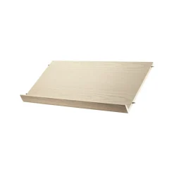 String magazine shelf wood, Ash veneer, 78x30 cm Beige Clearance