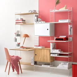 String media shelf, , 58x47 cm White