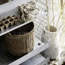 String Outdoor shelf, Galvanized-58x30 cm-high edge Grey Clearance